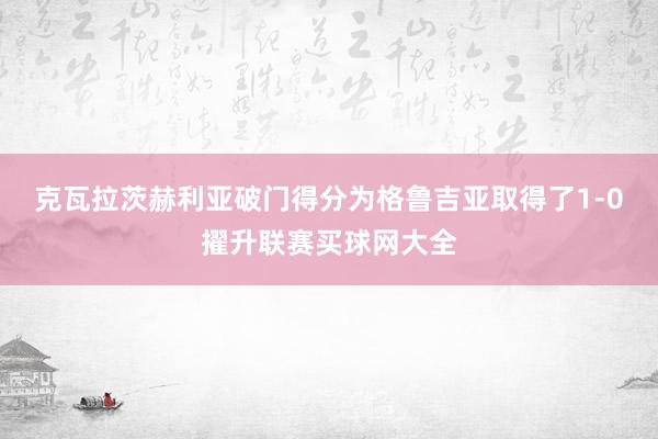 克瓦拉茨赫利亚破门得分为格鲁吉亚取得了1-0擢升联赛买球网大全